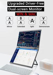 15.6 "moniteur Portable double écran écran d'ordinateur portable Extender HDM <span class=keywords><strong>USB</strong></span>-<span class=keywords><strong>C</strong></span> Triple moniteur <span class=keywords><strong>pour</strong></span> <span class=keywords><strong>MacBook</strong></span> <span class=keywords><strong>Pro</strong></span> Air Surface PC PS5 - Product Image 2