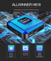 Boîtier TV intelligent T95 MAX Allwinner H618 Android 12 4 Go 32 Go 6K Ultra HD Double WiFi Lecteur multimédia