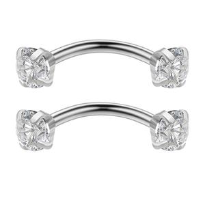 Gaby 16G ASTM F136 Anneaux de <span class=keywords><strong>Labret</strong></span> pour Sourcils à Filetage Interne, Bijoux de <span class=keywords><strong>Piercing</strong></span> en Titane de Luxe, Tendance TikTok - Product Image 1