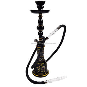 Consummate Best Noir Bleu Narguilé Shisha 2 Tuyaux Pour Fumer Narguile Sheesha Chicha Tabac Cigarette Night Club Bar Lounge KTV - Product Image 5