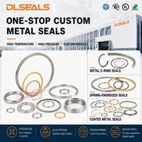 Anillo de Sellado Resiliente con Energía de Resorte Tipo C, de Acero Inoxidable, Personalizable (ID/OD), Resistente a la Corrosión y a Alta Presión para Válvulas Submarinas