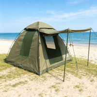 Tente de camping portable divisée 2m x 2m x 1,6m, facile à monter, spacieuse, imperméable, résistante au vent, idéale pour les pique-niques en famille et les loisirs en plein air