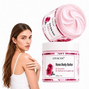 Burro Corpo alla Rosa di Lusso a Marchio Privato, Idratante Non Unto ad Assorbimento Rapido con Burro di Karité per Donne - Product Image 1