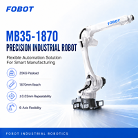 Robot industriel à 6 axes MB35-1870, charge utile de 35 kg, portée de 1870 mm, précision de 0,03 mm, fournisseur direct d'usine, intégration de système, usage intensif