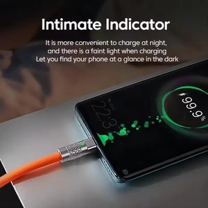 Vente chaude 120W Charge Rapide USB C Type-C Câble Pur Cuivre Téléphone Charge TPE Câble avec Alliage de Zinc pour Android et Ordinateur - Product Image 6