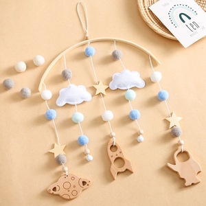 Ins – décoration de maison pour enfants, Design spatial, étoile, lune, astronaute, literie pour bébé, jouets mobiles suspendus, berceau pour bébé, Mobile - Product Image 3