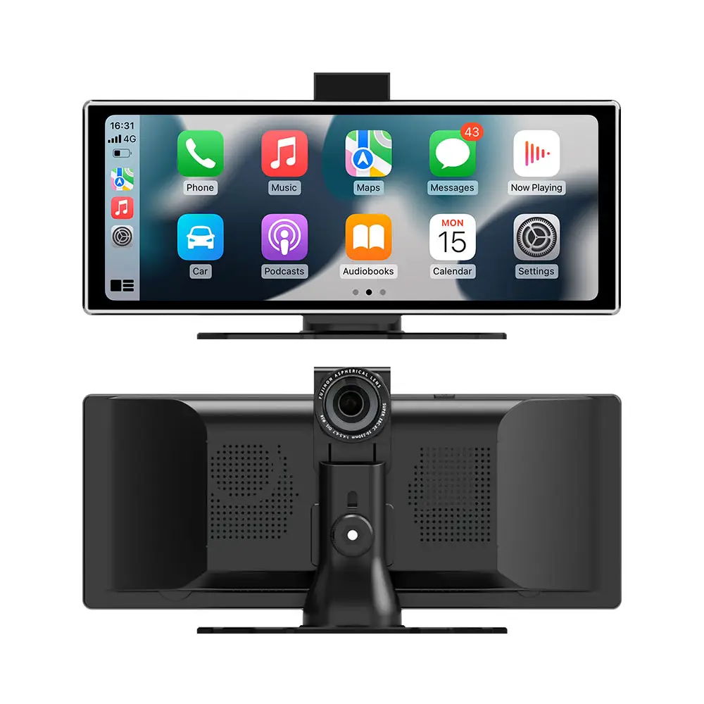 สินค้าใหม่ขายร้อน 11.26 HD สมาร์ทเลนส์คู่วิทยุระบบเสียง Mp5 ผู้เล่น Carplay Dashcam 4 K หน้าจอรถยนต์