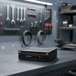 Mini PC industriel avec Intel Celeron J1900/3855U/6e génération Core, double Ethernet Gigabit, <span class=keywords><strong>2</strong></span> ports COM, VGA+HD-MI double affichage - Product Image 3