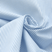 Tela de Poliéster de Alta Calidad para Camisas de Hombre, Tejido de Punto Acanalado con Rayas, Tejido de Cuello de Punto para Polos