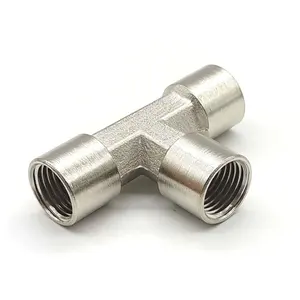 T-piece With Internal Thread Nickel-plated Brass 1/8" Inch Female Tee Fitting
