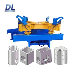 dry casting square round reinforced precast concrete manhole ring making mold machine for sewer drainage inspection well chamber