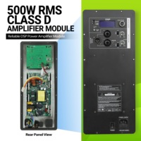 RQSONIC D3-2K Amplificateur de puissance 2000W en direct d'usine, module d'amplificateur de classe D professionnel pour enceinte active