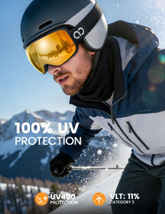 <span class=keywords><strong>Masque</strong></span> de <span class=keywords><strong>ski</strong></span> Lamicall SG02 OEM avec revêtement miroir, anti-buée, UV400, <span class=keywords><strong>OTG</strong></span>, pour snowboard, lentille sphérique, pour les jours ensoleillés et nuageux - Product Image 2