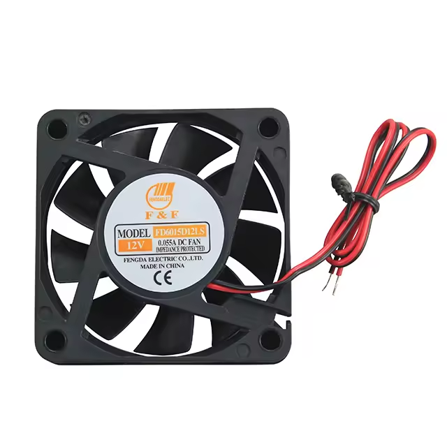 Highly Sought 12V DC 6015 Fan Features an Axial Fan with 60x60x15mm with HS Oily Bearings for Optimal Axial Cooling Performance.