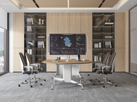 Fourniture en usine de meubles de bureau commerciaux au design moderne table de poste de travail Oficina table de travail de bureau d'ordinateur debout table de travail de bureau