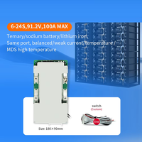 6S-24S 100a BMS pour électro-tricycle batterie au Lithium Ntc Balance contrôle de température Lifepo4 matériel Bms