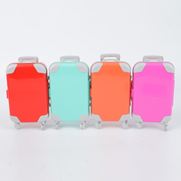 Boîte d'emballage Mini cils de haute qualité avec rouleau étui à bagages de maquillage en plastique fait à la main sortie d'usine