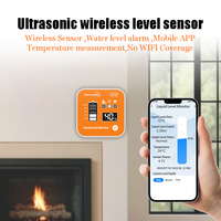 Moray ME201R Wifi Villa Apartments Indicateur de température et d'heure sans fil à ultrasons avec écran LCD, indicateur de niveau d'eau sans fil
