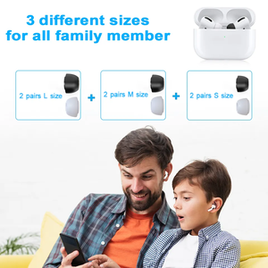 <span class=keywords><strong>Embouts</strong></span> d'oreille de remplacement respirants de qualité supérieure pour <span class=keywords><strong>Pro</strong></span> <span class=keywords><strong>2</strong></span>, 6 paires, écouteurs TWS, <span class=keywords><strong>embouts</strong></span> d'oreille en silicone, son haute fidélité - Product Image 4