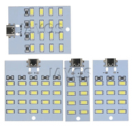 Module de panneau lumineux à 8/12/16/20 LED, lumière de stand de rue, lumière d'urgence, lumière de nuit, lumière portable USB avec port Type-C