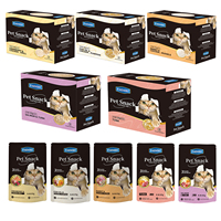 Nourriture humide pour poulet de qualité supérieure, sachet de friandises pour animaux de compagnie, sans sucre, pour la croissance musculaire, haute palatabilité, facile à digérer, pour toutes les races et tous les âges, 5 saveurs