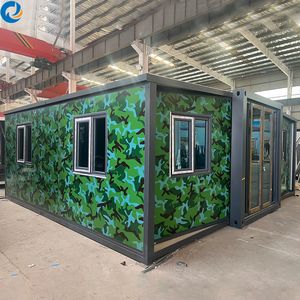 Cabane préfabriquée confortable pour personnes âgées avec un design soigné et des murs en verre sur deux côtés - Product Image 2