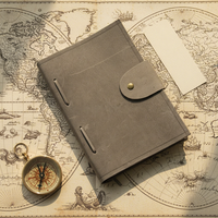 Bloc-notes quotidien pour le bureau, hommes et femmes, papier non ligné, carnet d'écriture, journal en cuir fait main vintage antique