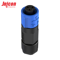 Connecteur Micro-ondes Aérospatial M12 3 Broches Mâle-Femelle en Nylon, Étanche IP67, Sans Câble, 10A/6A