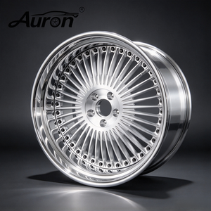 ล้ออัลลอยด์อะลูมิเนียมฟอร์จ Auron ขนาด 5.25x17 ดีไซน์หลายก้านขัดเงา สำหรับรถยนต์นั่งส่วนบุคคล ปรับปรุงรุ่นใหม่ ขายส่งล้อฟอร์จ - Product Image 1