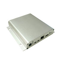 Dissipateur thermique en aluminium extrudé anodisé, ailettes de refroidissement à haute conductivité thermique
