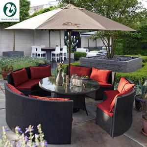 Desain Terbaru Furnitur Rotan Set Sofa dan Meja Set Mebel Rotan - Product Image 3