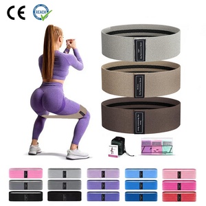 Bandas de Resistencia Glúteas VIGFIT, Bandas de Resistencia Circulares Personalizadas para Glúteos, Juego de 3 con Bolsa, Bandas de Resistencia de Tela Antideslizante para Cadera - Product Image 1