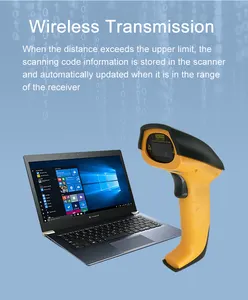 TiCODE Wireless 1D Barcode-Scanner mit automatischem Stand-Scan QR-Barcode-Leser PDF417 für mobiles Bezahlen