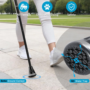 4-Section <b>Foldable</b> Adjustable Lightweight Aluminum <b>Walking</b> Cane <b>Stick</b> Custom Colorful <b>Walking</b> Cane for Men Women - Product Image 6