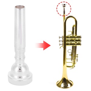 <span class=keywords><strong>Boquilla</strong></span> para Trompeta <span class=keywords><strong>7C</strong></span>, Accesorio para Instrumentos Musicales, Compatible con Yamaha, <span class=keywords><strong>Bach</strong></span>, Conn, King Silver - Product Image 4