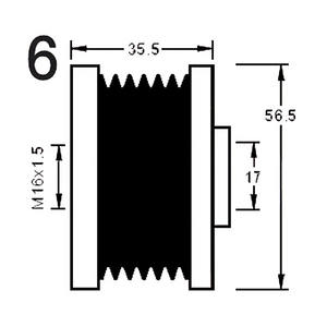 Dispositivo a Ruota Libera per Alternatore Compatibile con NISSAN PRIMERA 2.0 Benzina (KW: 103, CV: 140) dal 03-2002 KUHNER 885074 - Product Image 3