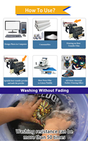 Hot Verkopen Desktop Inkjet 30Cm Dtf A3 Printer I3200/Xp600/4720 Dtf Pet Film Printer A3 Dtf Printer En Shaker Oven