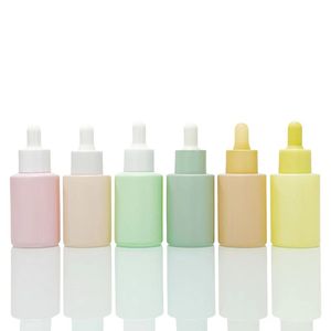 Botellas de Vidrio con Gotero en Colores Pastel Brillantes con Logotipo Personalizado al por Mayor, Frascos de Vidrio para Suero, Esencia Facial y Aceite Esencial - Product Image 2