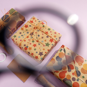 New Design Holiday Gift Wrapping Foil <b>Paper</b> 43*300 cm <b>Roll</b> Birthday <b>Wrap</b> <b>Paper</b> Packaging - Product Image 5