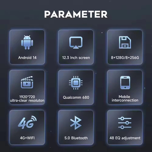 Hicbest 8+128G Android 14 Qualcomm 680 CPU Pantalla Táctil Inalámbrica Carplay GPS Cámara Panorámica 360 Android Auto Unidad Principal para <span class=keywords><strong>Audi</strong></span> - Product Image 6