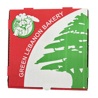 Individuell Bedruckte 9 11 13 Zoll Wellpappe Kraftpapier Pizza-Verpackungsbox 4-Farben CMYK-Verfahren Kundenspezifische Farbe