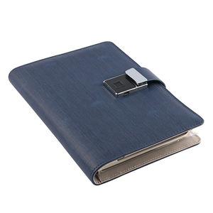 Agenda Personalizada con Logotipo, Cuaderno con Soporte <span class=keywords><strong>para</strong></span> Teléfono Móvil, Diario con Banco de Energía, Bloqueo de Huellas Dactilares, Bolígrafo, Memoria USB - Product Image 2