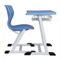 Ensemble table et chaises pour enfants d'âge préscolaire avec panier de rangement pour jouets et crochet pour livres, mobilier scolaire coloré à bords arrondis pour enfants OEM