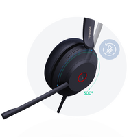 Auriculares con Cable Yealink UH37, USB-C/A, Micrófono Dual, Reducción de Ruido, EQ Dinámico, Auriculares con Cable sobre la Oreja