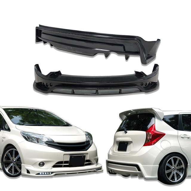 Auto Voorbumper Lip voor Nissan NOTE E12 2012-2019,ABS Voorspoilers