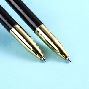 Slim Gloss Piano Lacquer Twist Metal <b>Ballpoint</b> <b>Pen</b> With Full Gold Plated Trim, Rotating Signature <b>Pen</b> Custom Logo - Product Image 6