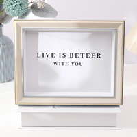 Cadre photo PS double face format A4 personnalisable pour la décoration intérieure en alliage – Offre spéciale