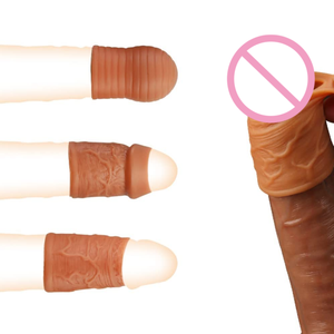 Ensemble d'anneaux péniens, 3 types différents d'anneaux de pénis en silicone liquide avec design à boucle pour les couples - Product Image 1