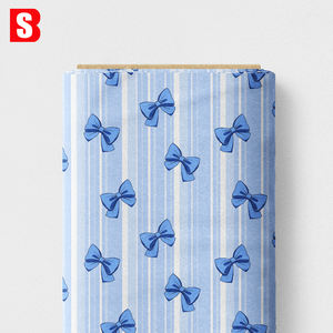 80s <span class=keywords><strong>Liberty</strong></span> Tana Lawn Tissu 100% Coton Bio Tissé Technics Digital Imprimé Élégance Rubans Bleus pour Chemises Robe Blouses - Product Image 4