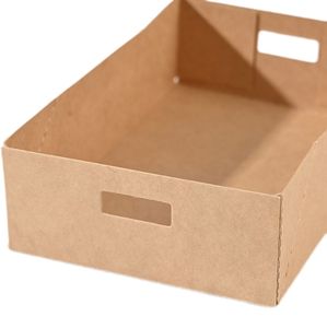 Caja de comida desechable Caja de barco de papel Kraft Papas fritas, Caja de embalaje de pollo frito Degradable - Product Image 3